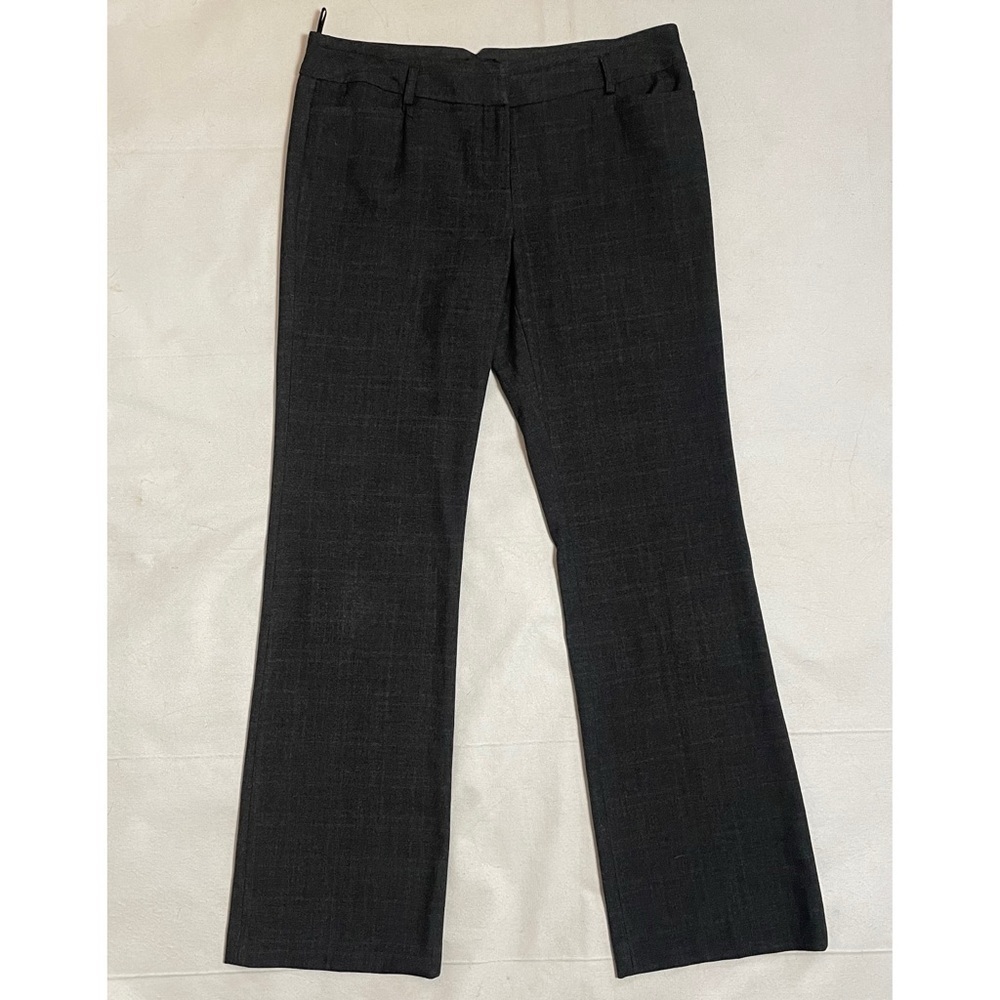 Amanda & Chelsea Dark Grey Straight Leg Plaid Pants Size 10